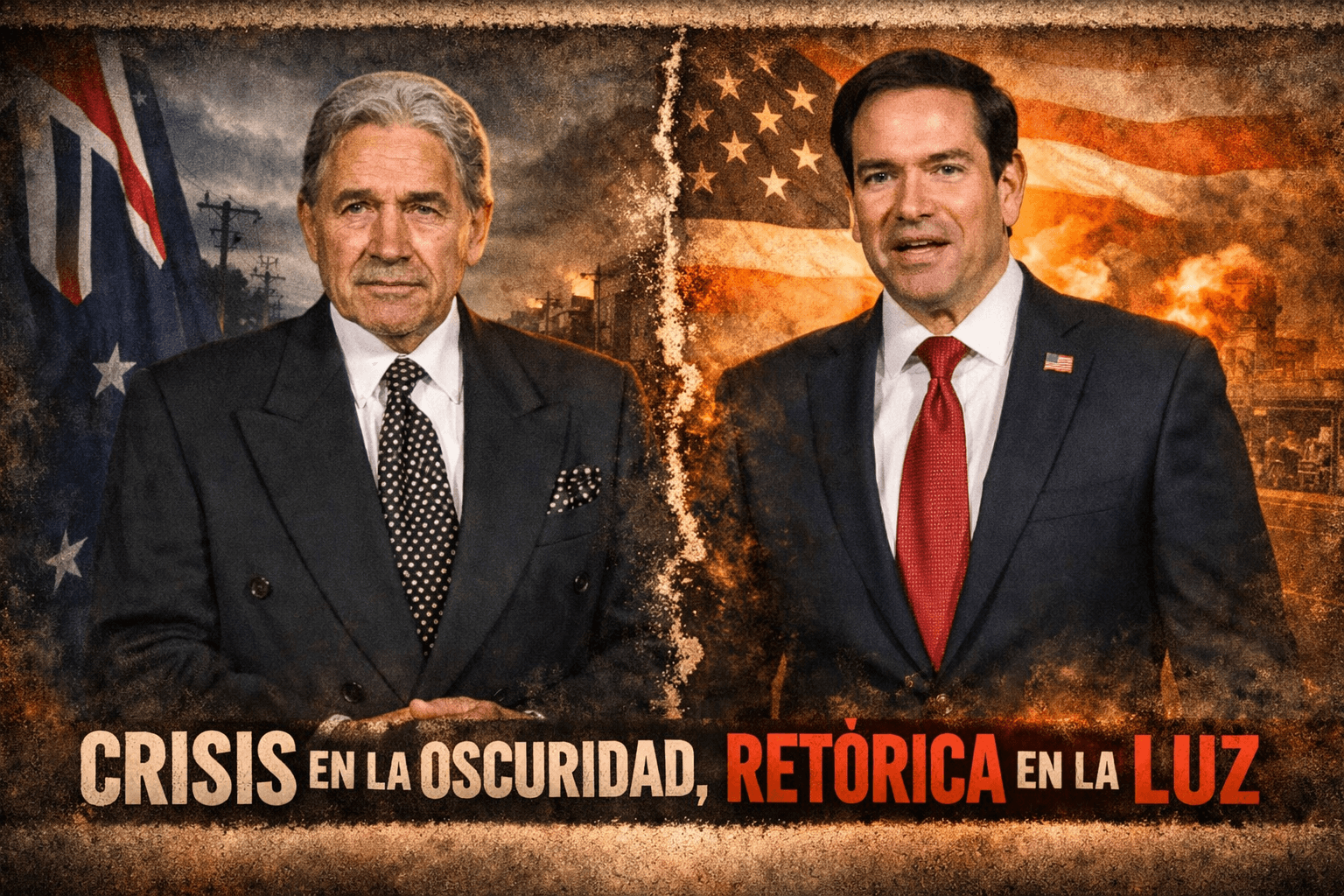 Retórica de guerra, país en penumbra