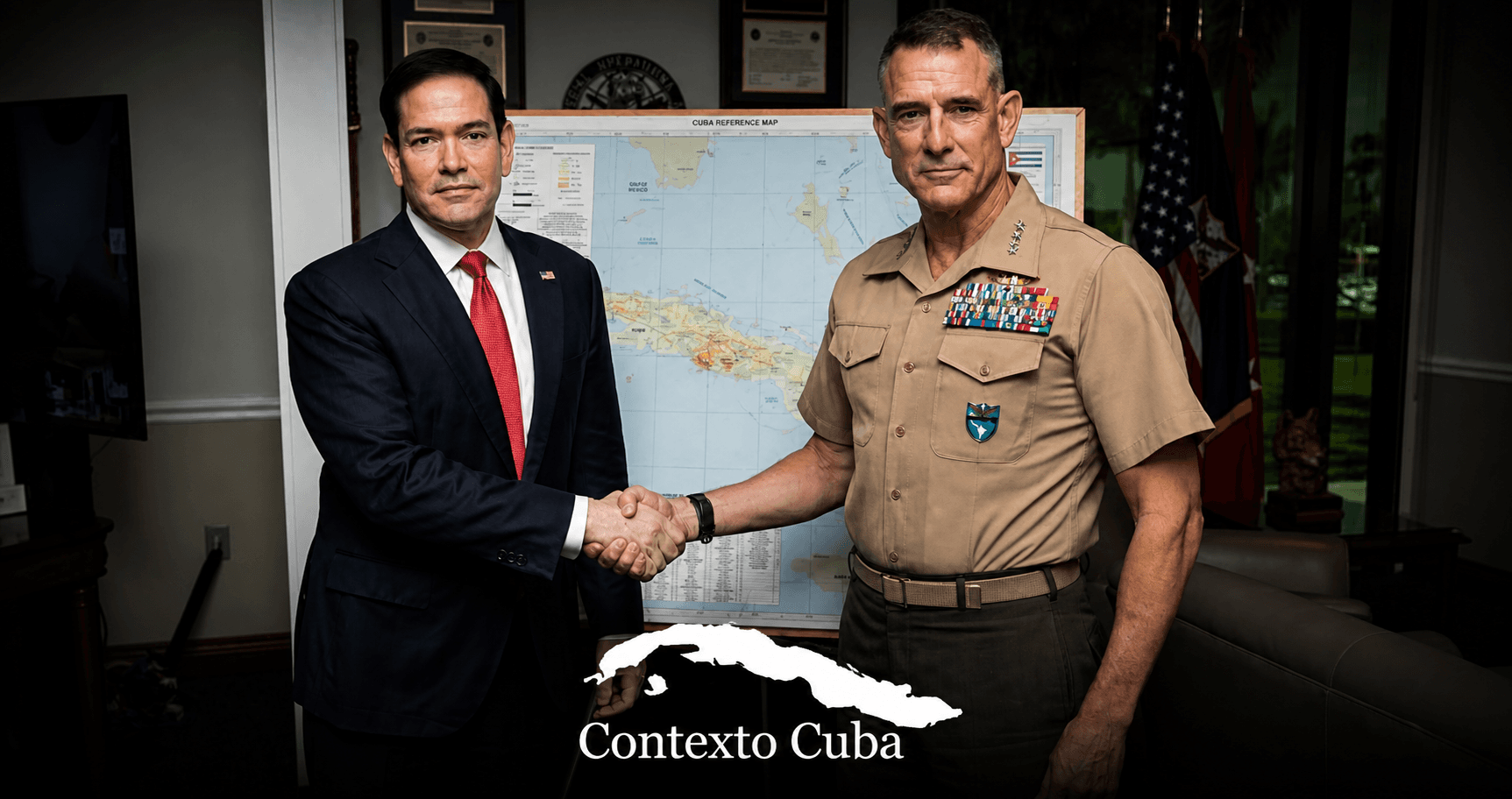 Rubio, el mapa de Cuba y el mensaje implícito: Washington deja de hablar en abstracto y empieza a señalar el terreno
