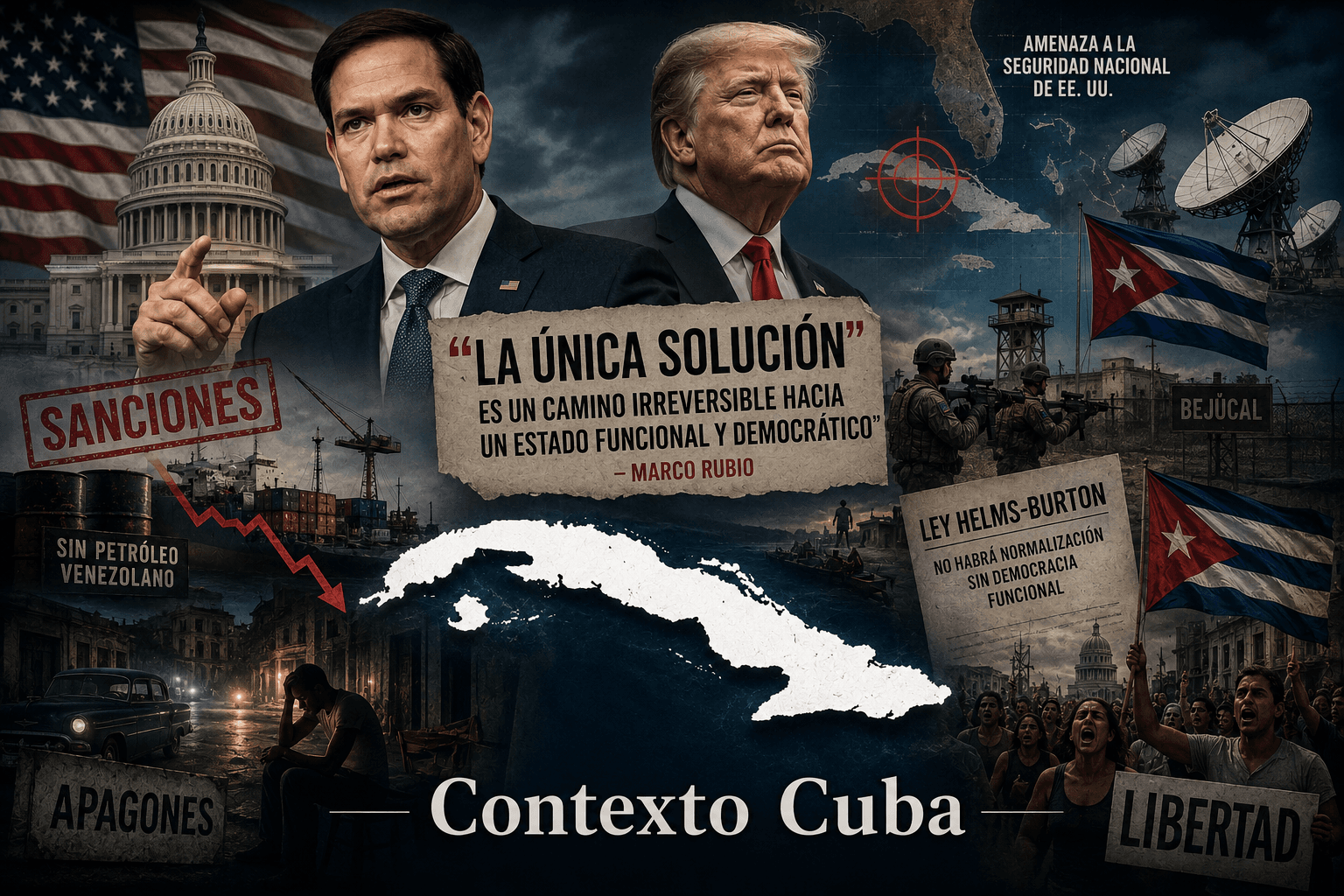 Rubio ya no habla de administrar la crisis cubana: habla de hacer irreversible el final del modelo