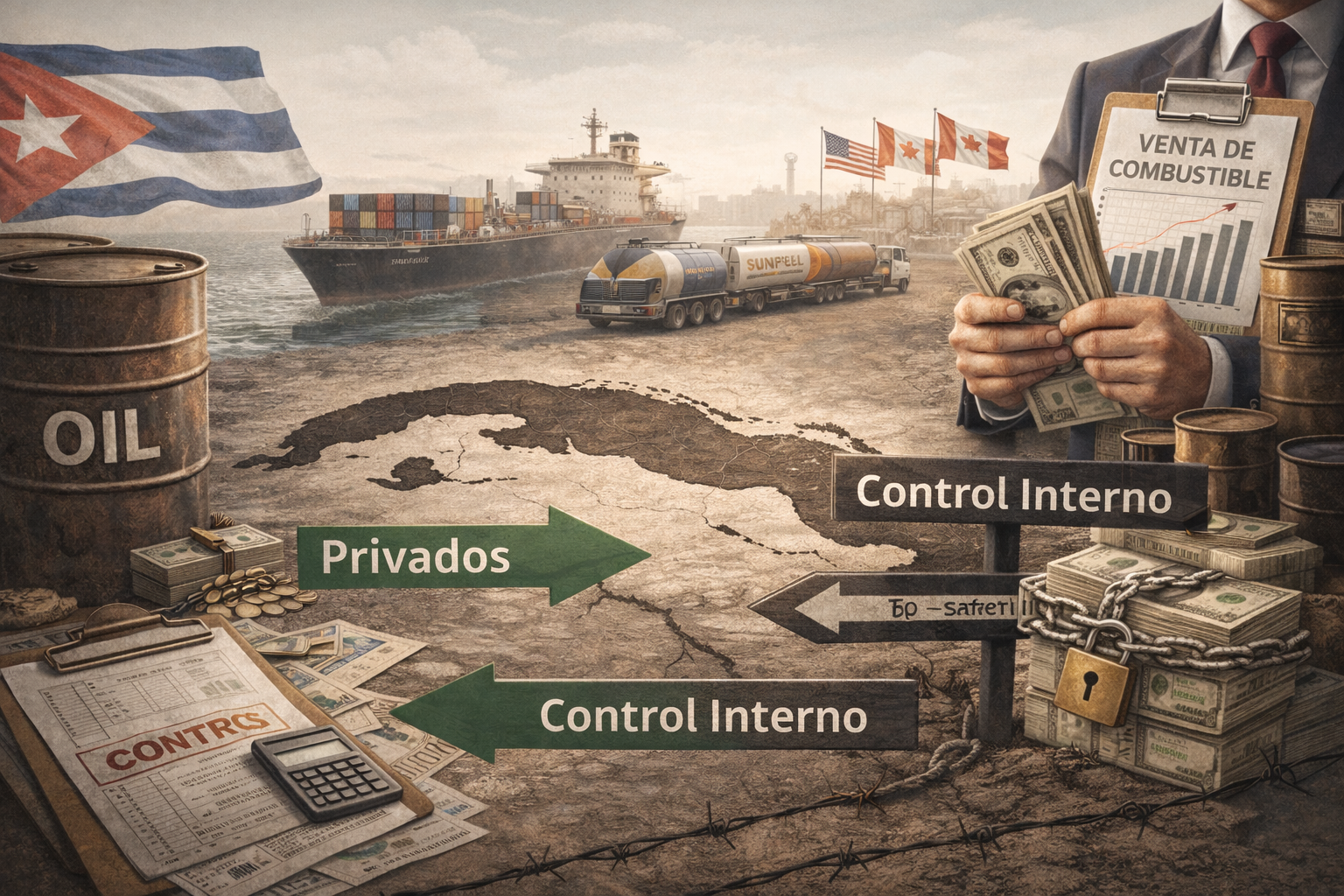 EE.UU. abriría puerta a petroleras para vender combustible a privados en Cuba.