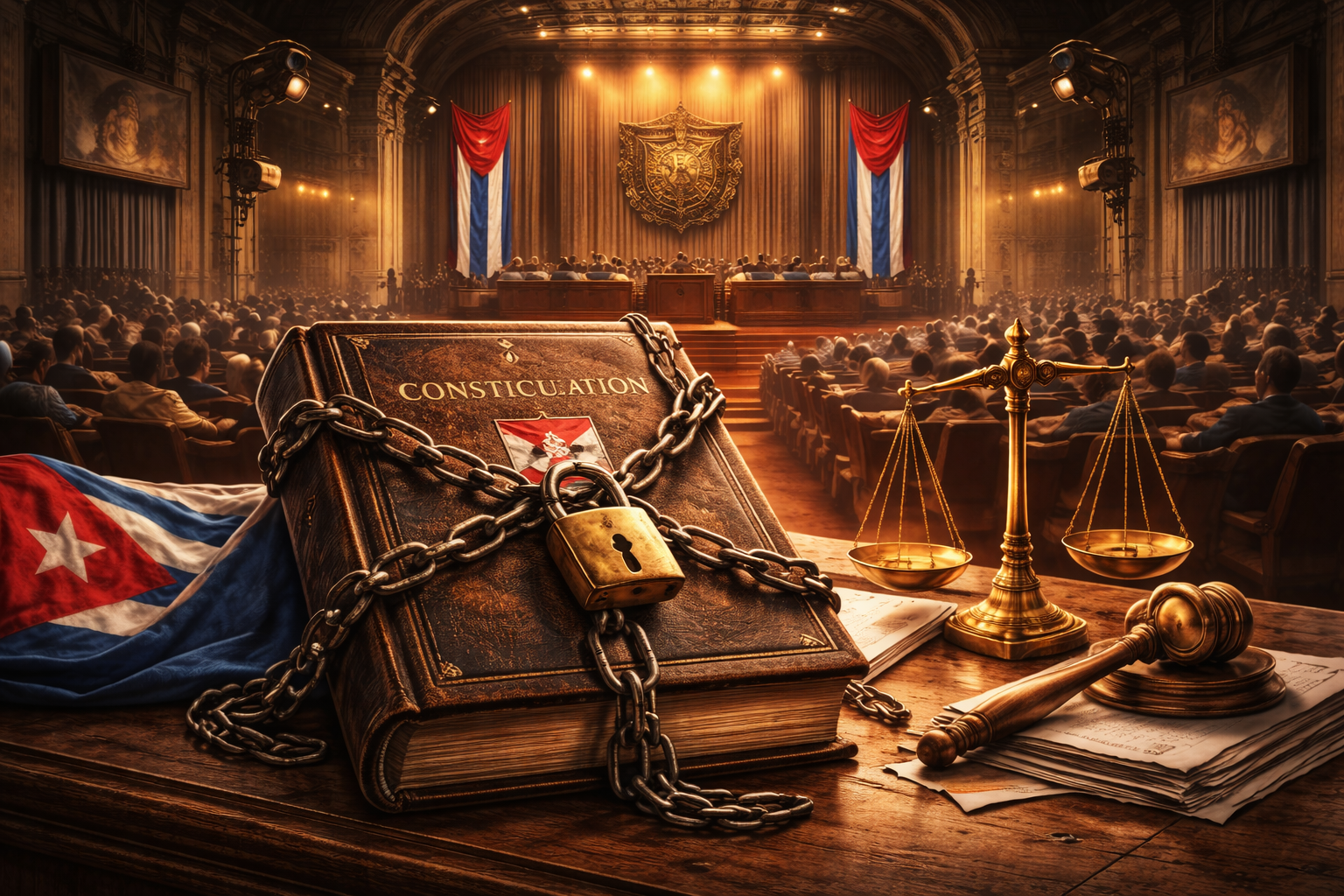 La Constitución cubana vigente.