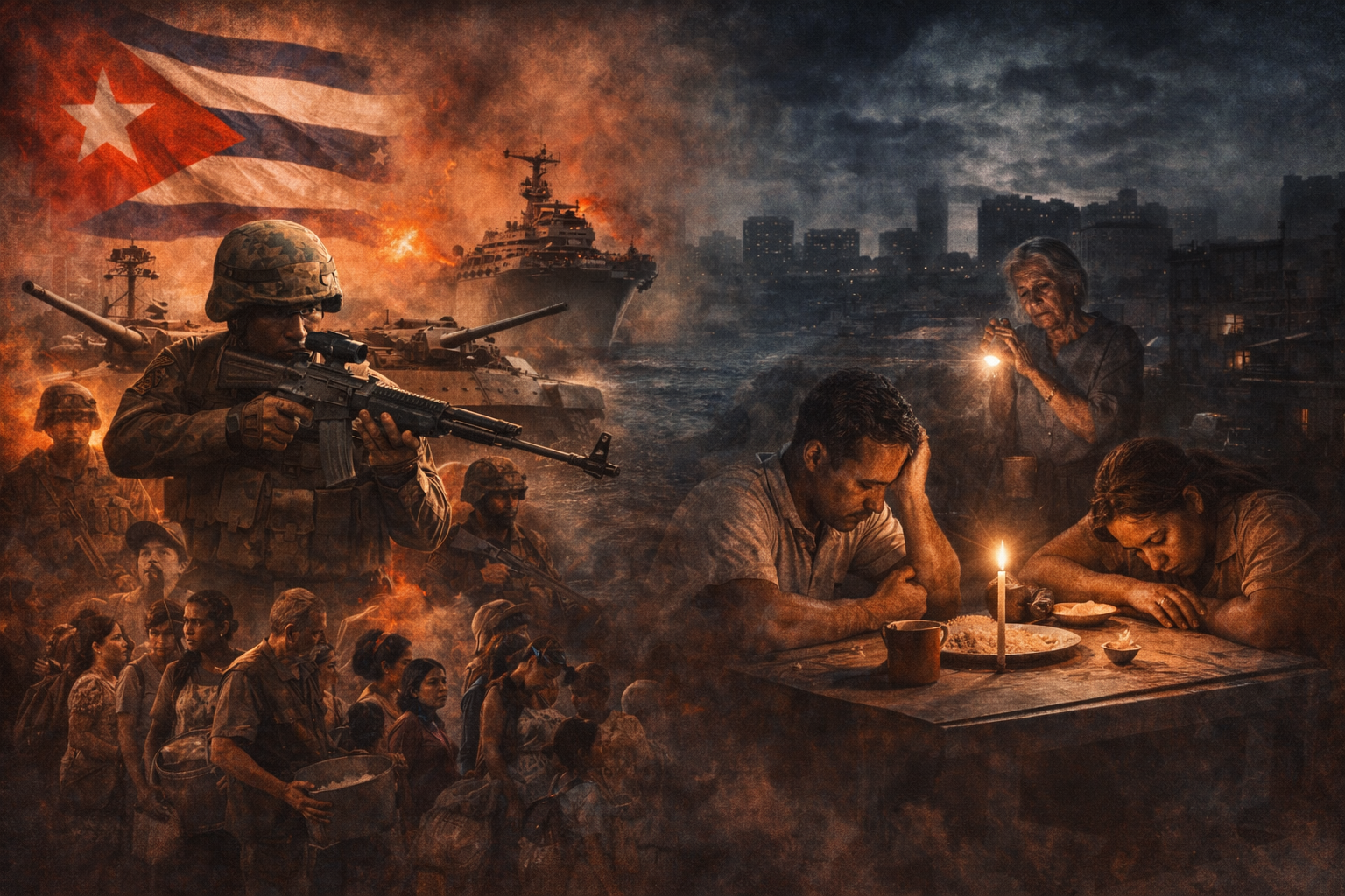 La Habana activa el reflejo militar mientras la sociedad sigue atrapada entre apagones, hambre y propaganda de guerra