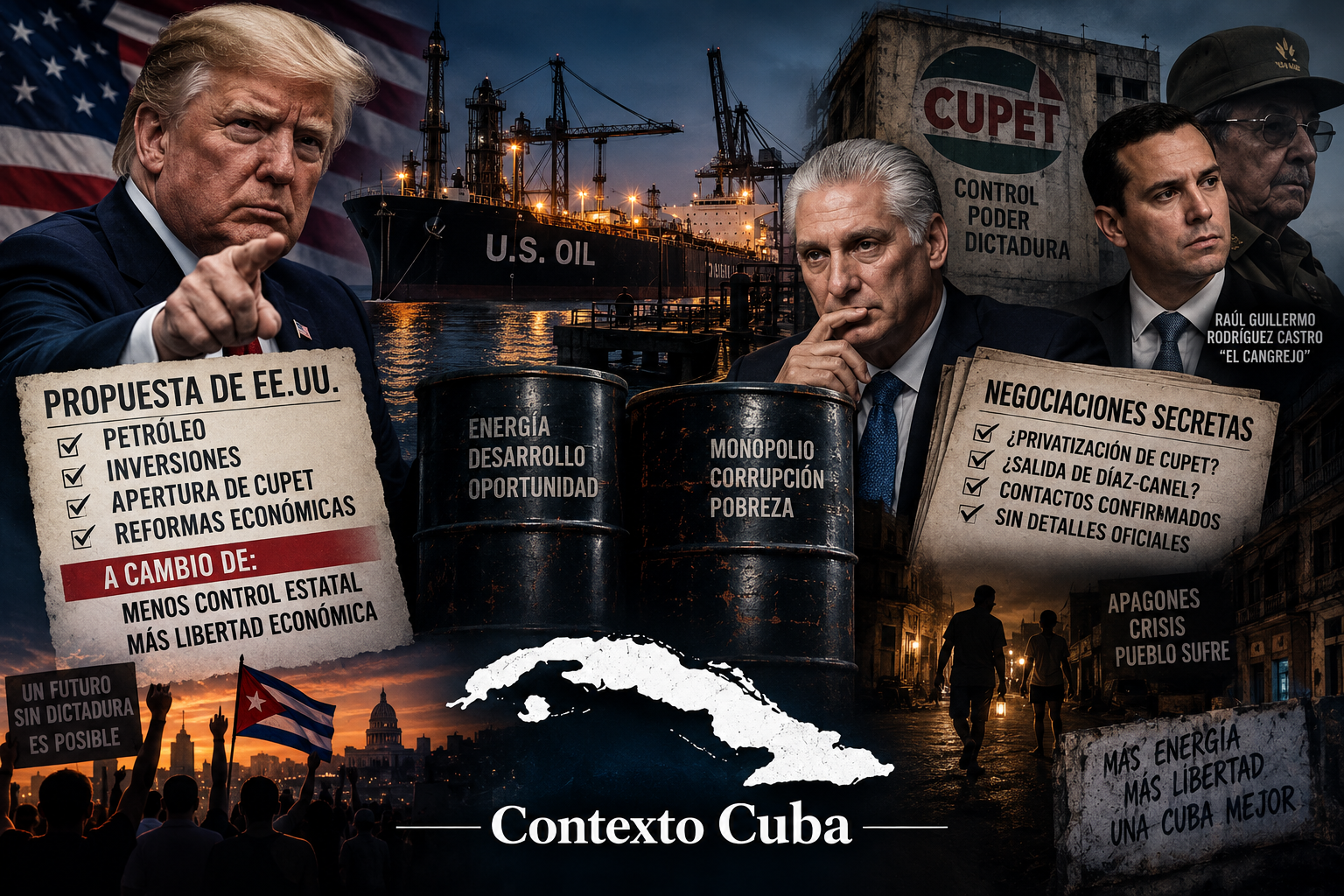 El petróleo que Washington puso sobre la mesa y el precio político que La Habana no quiso pagar